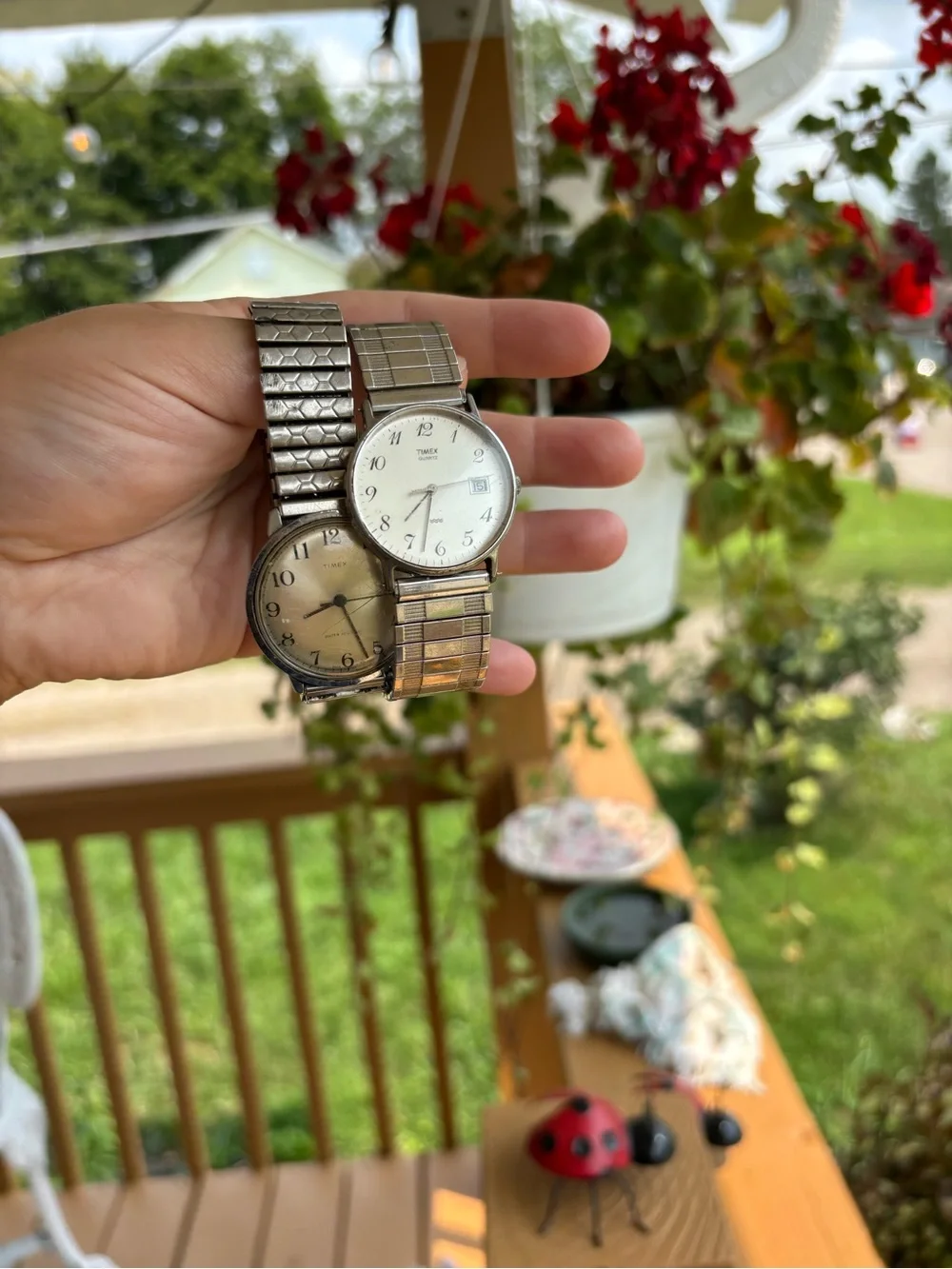 Timex vintage quartz and mechanical Men’s Silver-Tone Watches